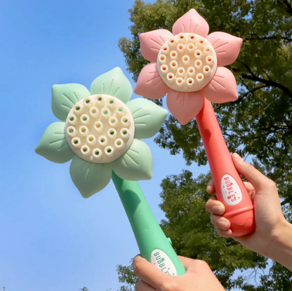 Solrosformad bubbelblåsare