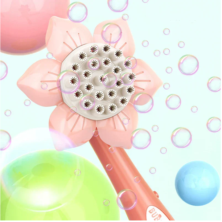 Solrosformad bubbelblåsare