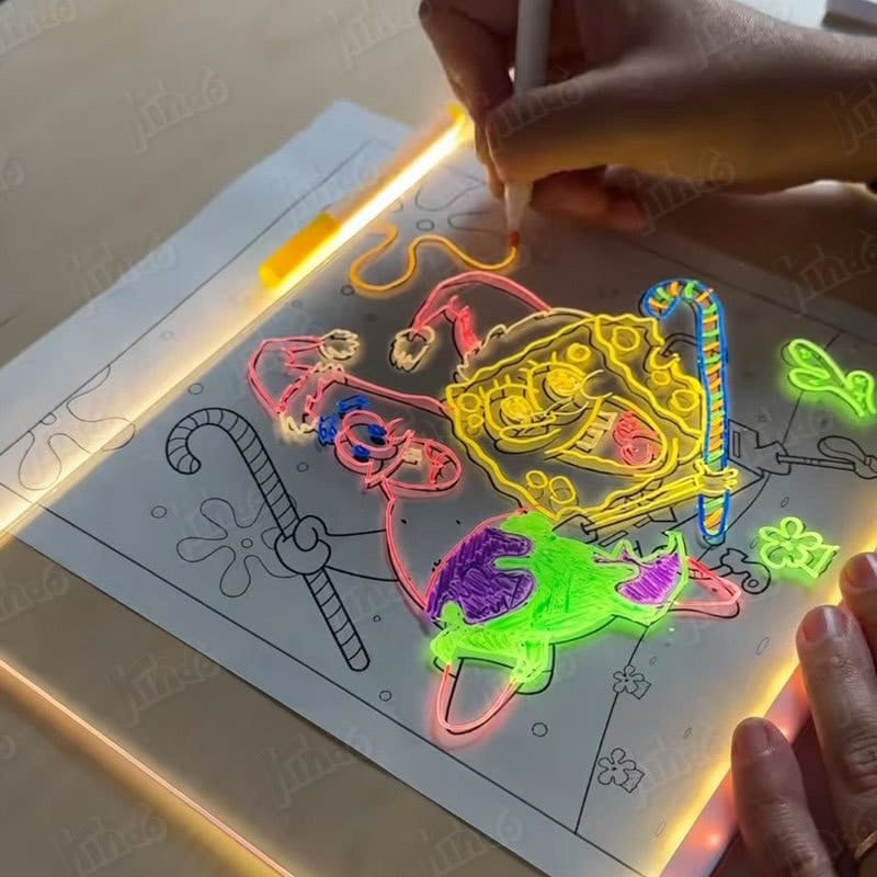 Lysande LED-ritbräda